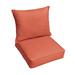 Beachcrest Home™ Indoor/Outdoor Sunbrella Seat/Back Cushion, Polyester in Orange/Red/Pink | 5 H x 22.5 W x 22.5 D in | Wayfair