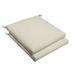 Rosecliff Heights Indoor/Outdoor Sunbrella Seat Cushion Acrylic in Gray/White/Brown | 2.5 H x 20 W x 20 D in | Wayfair