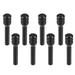 8 Pcs Universal Door Lock Pin Stick Cap Cover Door Bolt Lock Pin Aluminum Alloy Black