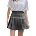 Scyoekwg Women S Skirts Clearance Fashion High Waist Pleated Mini Skirt Slim Waist Casual Tennis Skirt Gray XL