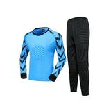 iiniim Boy s Football Soccer Goalie Outfit Goalkeeper Foam Padded Jersey with Long Pants Goalie Uniform