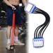 Mairbeon Resistance Band 5 Tubes Non-slip Handle High-Elasticity Good Resilience High Tensile Strength Muscle Exerciser Detachable Adjustable Elastic Resistance Chest Expander for Fitness