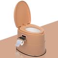 Portable Camping Toilet BTMWAY Portable Toilet Seat with Detachable Inner Bucket Indoor & Outdoor Travel Toilet for RV/Camping/Boating Portable Toilet with Non-slip Mat Pink