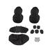 Seat Cover 3 Piece Set - Compatible with 2001 - 2019 Chevy Silverado 2500 HD 2002 2003 2004 2005 2006 2007 2008 2009 2010 2011 2012 2013 2014 2015 2016 2017 2018