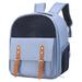 Cat Carrier Backpack Breathable Large Cat Small Dog Portable Carry Bag Backpack Blue