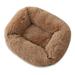 DanceeMangoo Winter Warm Pet Bed Kennel Dog Square Cat Winter Warm Sleeping Bag Long Plush Puppy Cushion Mat Portable Cat Supplies 46/50/60cm