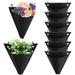 3PCS Wall Hanging Planter Pocket Indoor Wall Decor Geometric Planters Plant Hanger Succulent Wall Planter Vase Non-woven Fabric Plant Wall Holder for Displaying Small Plants Decors Gift