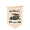 Wovilon Outdoor Camp Decoration Flag Camping Flag String Flag Camping Banner Flag Camping Flag Camp Hanging Flag Summer Camping Decoration Supplies Garden Flags Easter Garden Flag