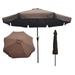 Artlia 10ft Patio Umbrella Market Table Round Umbrella Outdoor Garden Umbrellas with Crank and Push Button Tilt for Pool Shade Outside