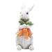 Easter Bunny Standing Rabbit Garden Statue Animal Statue Yard Sculpture Ornaments for Patio Yard Lawn Art Gifts