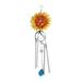 Wind Chimes Wrought Chime Wind Sunflower Iron Carved Metal Hollow Furnishing Home Decor