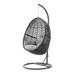 CoSoTower Patio PE Rattan Swing Chair With Stand For Balcony Courtyard