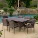 Danes Wicker 7 Piece Rectangular Patio Dining Set