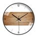 Modern Wood Dial Wall Clock Large Simple Wall Decor Frame Silent Non Ticking Clock for Living Room Decor Kitchen Bedroom Study Decoration Handmade Home Gift Idea 12 inchesï¼ŒG130680