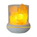 Docooler Salt Lamp Himalayan Salt Stone Night Aromatherapy Diffuser Dimmer Switch 7 Colors Crystal Night Lamp Portable USB for Car Home Office Bedroom Desktop Decoration