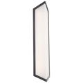 WAC Lighting Corte 24 1-Light 3-CCT 3500K Aluminum Outdoor Wall Light in Black