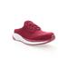 Wide Width Women's Tour Knit Slide Sneaker by Propet in Wine (Size 5 W)