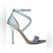 Michael Kors Shoes | Michael Michael Kors Women's Astrid Two Tone Stiletto Sandals. Sz 8 | Color: Blue/Silver | Size: 8