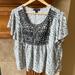 American Eagle Outfitters Tops | American Eagle Black And White Top | Color: Black/White | Size: Xl