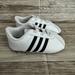 Adidas Shoes | Adidas Vl Court 2.0 Crib Baby Shoes White/Black Infant F36605 Size 4k | Color: Black/White | Size: 4bb