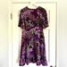 Kate Spade Dresses | Nwot Kate Spade Pacific Petals Smocked Dress, Floral Silk-Blend, Size 8. | Color: Purple | Size: 8