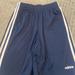 Adidas Bottoms | - Adidas Youth Boys Shorts, Navy Size Medium With White Stripes | Color: Black/White | Size: Mb