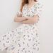 Madewell Dresses | Madewell Nwt Daylily Pintuck Dress In Sweet Blossoms, J7429, 2 | Color: White | Size: 2