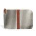 Madewell Bags | New Madewell The Zip Pochette Pouch Ticking Stripe | Color: Black/Cream | Size: Os