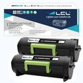 LCL Compatible Toner Cartridge 51B2000 51B00A0 2500 pages (2 Black) Replacement for Lexmark MS317DN MS417DN MS517DN MS617DN Lexmark MX317DN