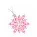 Eternal Night Snowflake Holiday Shaped Ornament Crystal in Pink | 4.3 H x 4 W x 0.2 D in | Wayfair EternalNightf6a8691