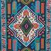 Eastern Accents Fairuza Azula Kaleidoscope Fabric in Blue/Brown/Orange | 36 W in | Wayfair 7PW-FB1-037