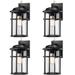 Longshore Tides Ashauria Steel Wall Light Glass/Metal/Steel in Black/Gray | 13.2 H x 7.55 W x 7.55 D in | Wayfair 94B0CBE210624FB296A4DB486A586AA9