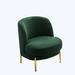 Accent Chair - Mercer41 Accent Chair Upholstered Chair Bouclé in Green/Brown | 31.5 H x 28.4 W x 28.7 D in | Wayfair