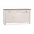 Bentley Montreux Wide Soft Grey And Grey Washed Oak Rectangular Sideboard