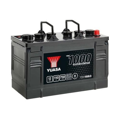 YUASA Autobatterie, Starterbatterie 12V 110Ah 750A L