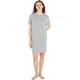 Tommy Hilfiger Damen Nachthemd Baumwolle, Grau (Light Grey Heather), M