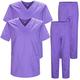 MISEMIYA - Pack * 2 Pcs - Unisex-Schrubb-Set - Medizinische Uniform mit Oberteil und Hose ref.2-8178 - Small, Flieder 22