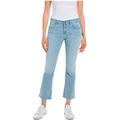 Replay Damen Jeans Schlaghose Faaby Flare Crop Comfort-Fit mit Power Stretch, Blau (Super Light Blue 011), W28