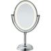 Conair TGBE51LEDC - Bilateral Freestanding Mirror 7x and 1x Magnification Soft Lighting Chrome Finish