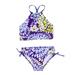 BJUTIR 2 Pcs Girl Swimwear Floral Tops Drawstring Bikini Bottoms Suit Girls Suit Girls Bikini New Split Water Drop Print Bikini For 13-14 Years