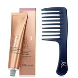 BlondMe Blonde Lifting L-Steel Blue Hair Color and M Hair Designs Detangling Comb Blue (Bundle 2 Items)