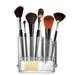 Makeup Organizer for Counter WeGuard Clear Acrylic Makeup Brush Organizer 3 Slot for Brush Powder Puff and Makeup Sponge