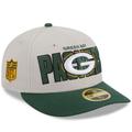 Men's New Era Stone/Green Green Bay Packers 2023 NFL Draft Low Profile 59FIFTY Fitted Hat