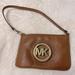 Michael Kors Bags | Michael Kors Leather Wristlet With Gold Accents | Color: Brown | Size: Os