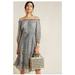 Anthropologie Dresses | Anthropologie | Kira Off-Shoulder Peasant Dress | Color: Blue/Tan | Size: 2