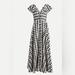 J. Crew Dresses | Button-Up Ruffle Dress | Color: Black/White | Size: S