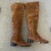 J. Crew Shoes | New J.Crew Tan Suede Over The Knee Boots | Color: Brown/Tan | Size: 8