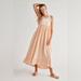 Free People Dresses | Free People Gretchen Romantic Ruffle Bottom Convertible Pinafore Dress Skirt | Color: Cream/Orange | Size: S