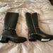 Michael Kors Shoes | Michael Kors Black Leather Riding Boots W/ Gold Accessories: Size 7m | Color: Black | Size: 7