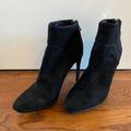 Zara Shoes | Black Suede Ankle Boots | Color: Black | Size: 6